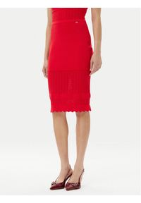 Gaudi Spódnica ołówkowa 511FD73005 Czerwony Slim Fit. Kolor: czerwony. Materiał: wiskoza, syntetyk