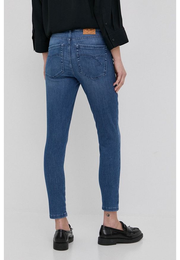 Marella jeansy Waisted damskie medium waist. Kolor: niebieski