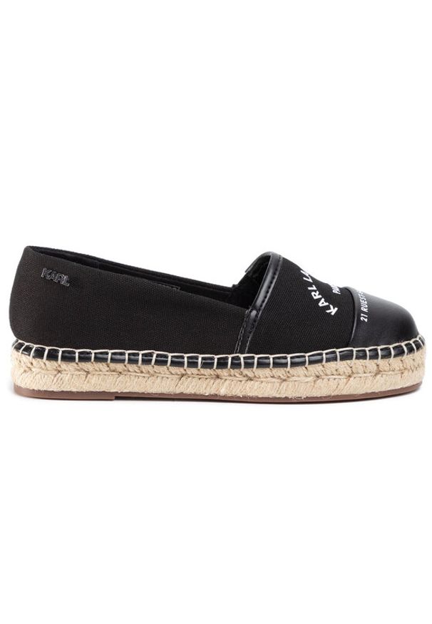 Karl Lagerfeld - KARL LAGERFELD Espadryle KL80108 Czarny. Kolor: czarny. Materiał: materiał