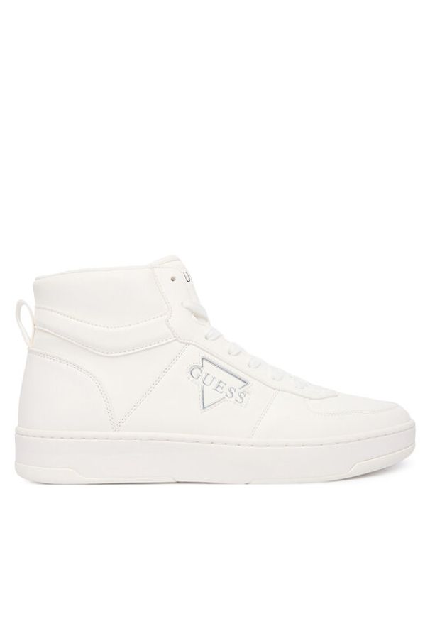 Guess Sneakersy FMFICE ELE12 Biały. Kolor: biały. Materiał: skóra