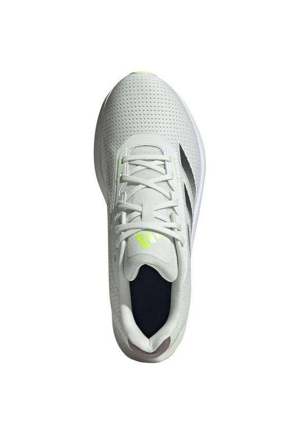 Adidas - Buty męskie do biegania adidas Duramo SL. Kolor: biały, szary, wielokolorowy, zielony. Materiał: materiał
