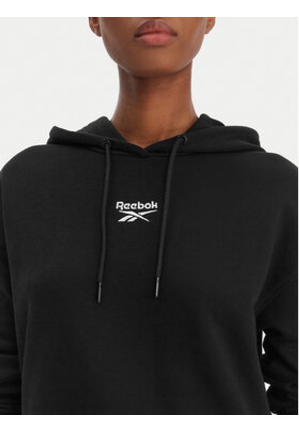 Reebok Bluza Brice RK25495CCW Czarny Regular Fit. Kolor: czarny. Materiał: bawełna