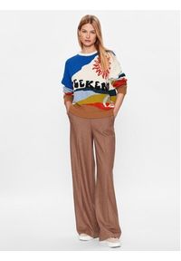 Weekend Max Mara Sweter Faglia 23536620 Kolorowy Relaxed Fit. Materiał: syntetyk, bawełna. Wzór: kolorowy #4