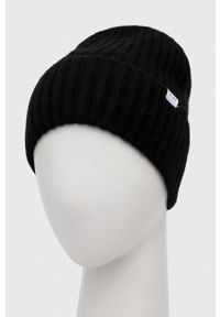 Les Deux czapka z domieszką wełny kolor czarny. Kolor: czarny. Materiał: wełna #2