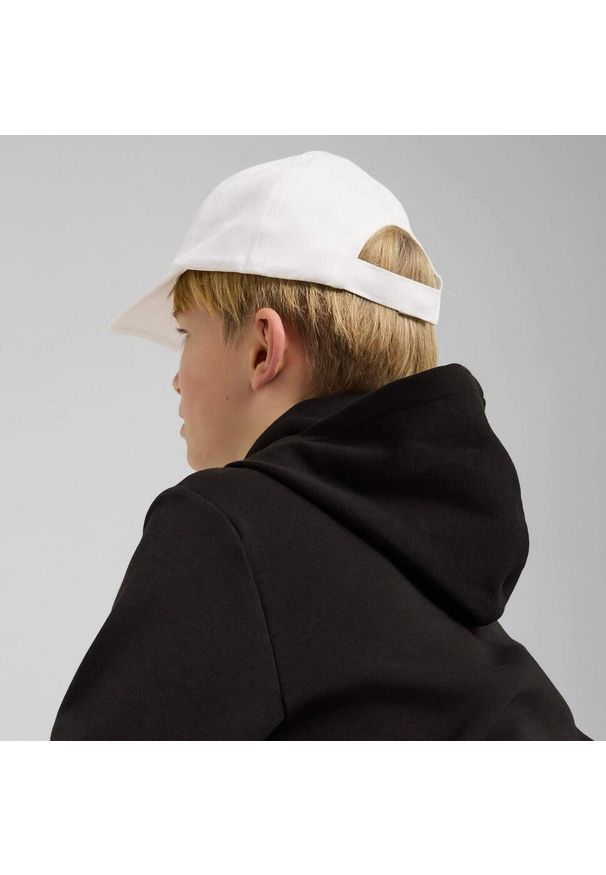 Czapka Puma Ess No.1 Logo Bb Cap Jr, Dzieci. Kolor: biały. Materiał: poliester, materiał