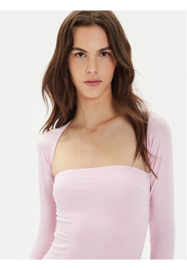 Gina Tricot Sukienka codzienna 23511 Różowy Slim Fit. Okazja: na co dzień. Kolor: różowy. Materiał: wiskoza. Typ sukienki: proste. Styl: casual