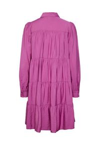 YAS Sukienka koszulowa Pala 26030720 Różowy Loose Fit. Kolor: różowy. Materiał: wiskoza. Typ sukienki: koszulowe #4