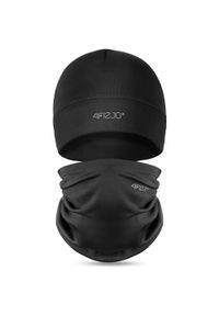 Czapka i komin - zestaw termiczny 4FIZJO one size. Kolor: czarny. Sezon: zima. Styl: casual, sportowy #1