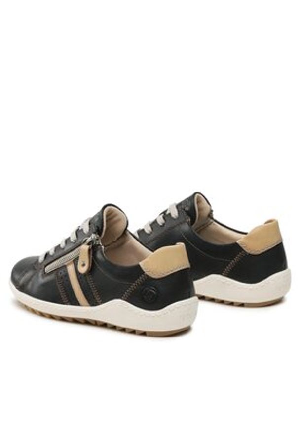 Remonte Sneakersy R1432-01 Czarny. Kolor: czarny. Materiał: skóra