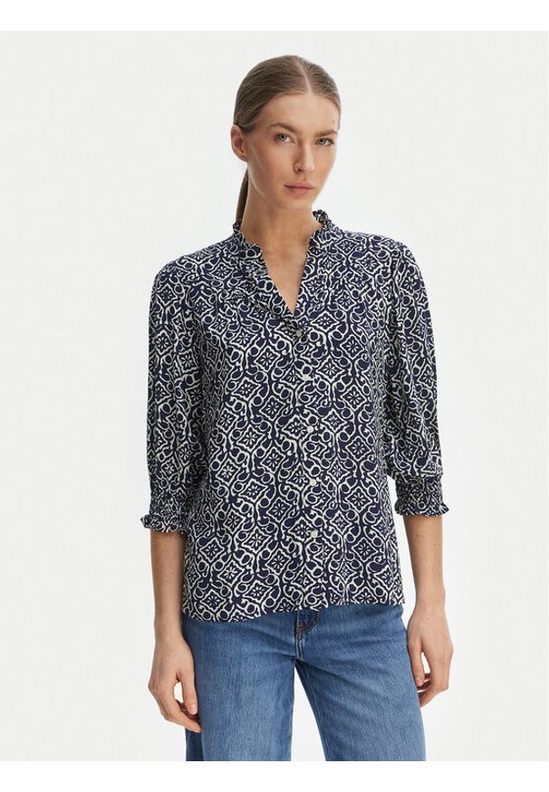 only - ONLY Koszula Raya 15332997 Granatowy Regular Fit. Kolor: niebieski. Materiał: wiskoza