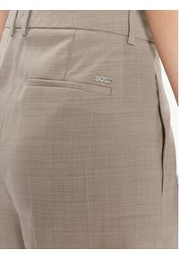 BOSS - Boss Spodnie materiałowe Tenly 50505608 Beżowy Straight Fit. Kolor: beżowy. Materiał: wełna