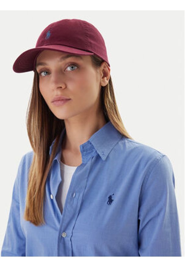 Polo Ralph Lauren Czapka z daszkiem 211912843011 Fioletowy. Kolor: fioletowy. Materiał: bawełna