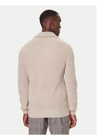 Bugatti Sweter 7500-85566D Beżowy Regular Fit. Kolor: beżowy. Materiał: wełna #3