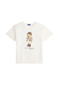 Polo Ralph Lauren T-Shirt 211A87162001 Écru Regular Fit. Typ kołnierza: polo. Materiał: bawełna #3