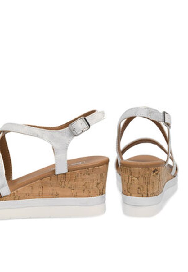 Clara Barson Sandały GYDA WS216-02 Srebrny. Kolor: srebrny. Materiał: skóra