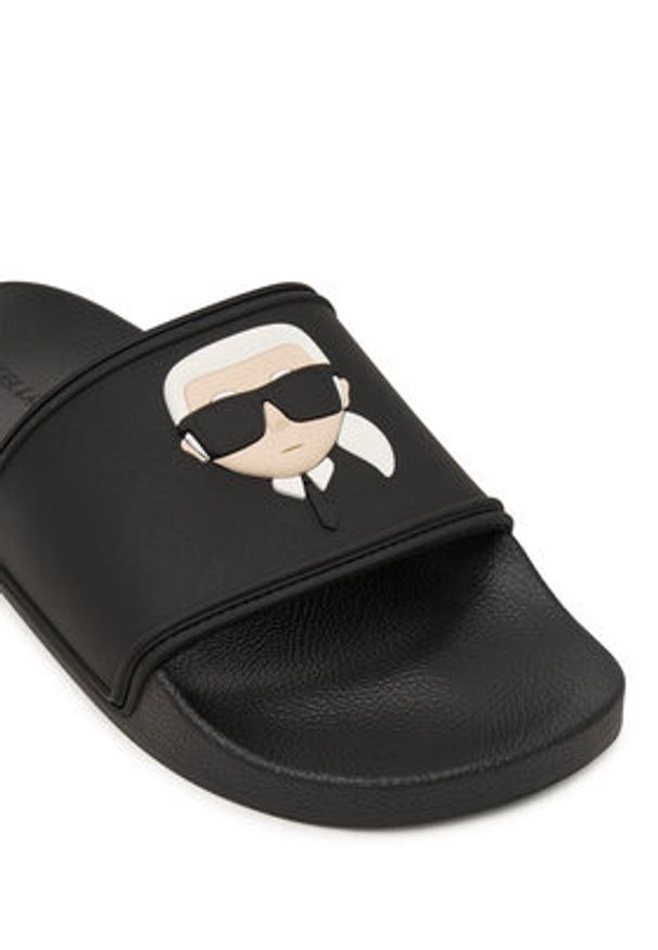 Karl Lagerfeld - KARL LAGERFELD Klapki Kondo II KL70005C Czarny. Kolor: czarny. Materiał: syntetyk