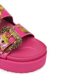 Versace Jeans Couture Klapki 78VA3SM1 Różowy. Kolor: różowy. Materiał: skóra #2