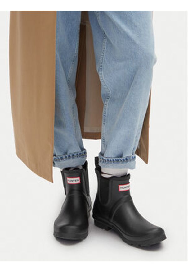 Hunter Kalosze HFW-001 Czarny. Kolor: czarny. Materiał: syntetyk