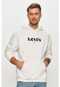 Levi's® - Levi's - Bluza bawełniana. Okazja: na spotkanie biznesowe. Kolor: biały. Materiał: bawełna. Wzór: nadruk. Styl: biznesowy