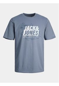 Jack & Jones - Jack&Jones T-Shirt Map 12257908 Niebieski Regular Fit. Kolor: niebieski. Materiał: bawełna #8