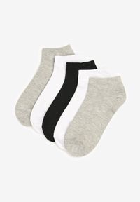 Born2be - 5-Pack Czarno-Szarych Skarpet Athizetis. Kolor: czarny. Materiał: bawełna, dzianina