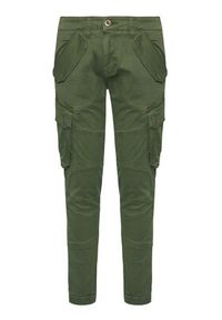 Alpha Industries Spodnie materiałowe Combat 126215 Zielony Slim Fit. Kolor: zielony. Materiał: bawełna #4