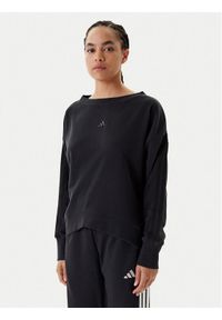 Adidas - adidas Bluza Seasonal Essentials 3-Stripes JM1900 Czarny Regular Fit. Kolor: czarny. Materiał: bawełna