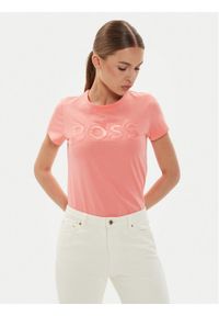 BOSS - Boss T-Shirt Eventsa 50514967 Różowy Regular Fit. Kolor: różowy. Materiał: bawełna