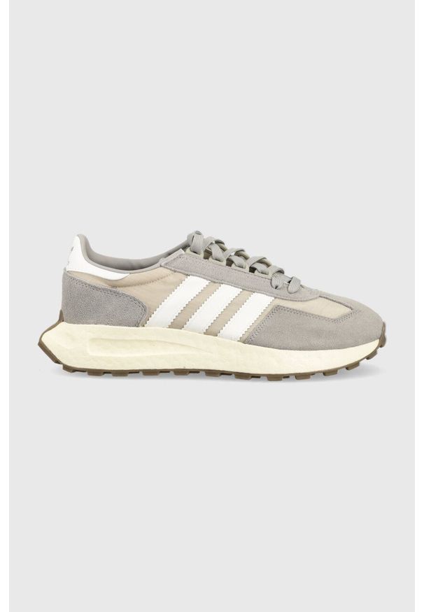 adidas Originals sneakersy Retropy E5 Q47101 kolor szary. Nosek buta: okrągły. Zapięcie: sznurówki. Kolor: szary. Materiał: guma. Obcas: na obcasie. Wysokość obcasa: niski