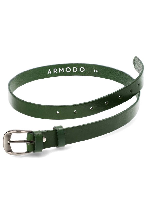 Zielony Elegancki Pasek Damski Armodo. Kolor: zielony