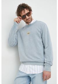 Guess bluza męska kolor niebieski melanżowa. Kolor: niebieski. Wzór: melanż #4