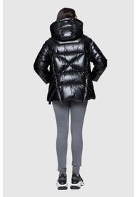 DIEGO M Czarna kurtka puchowa z odpinanymi rękawami, Rozmiar 34 EU - 38 IT. Kolor: czarny. Materiał: puch #4