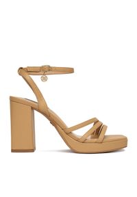 Nine West Sandały TS6197-01 Beżowy. Kolor: beżowy. Materiał: skóra #1
