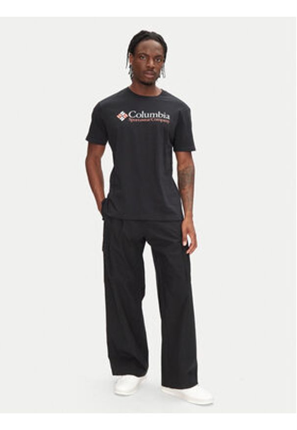 columbia - Columbia T-Shirt Csc Basic Logo™ 1680053 Czarny Regular Fit. Kolor: czarny. Materiał: bawełna