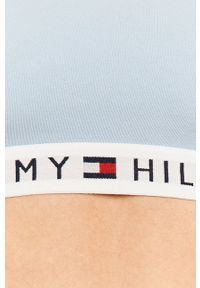 TOMMY HILFIGER - Tommy Hilfiger - Biustonosz UW0UW02037. Kolor: niebieski. Materiał: dzianina. Rodzaj stanika: odpinane ramiączka. Wzór: gładki #4