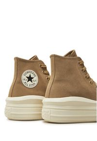 Converse Trampki Chuck Taylor All Star Move Platform A11145C Brązowy. Kolor: brązowy. Materiał: zamsz, skóra. Obcas: na platformie #3
