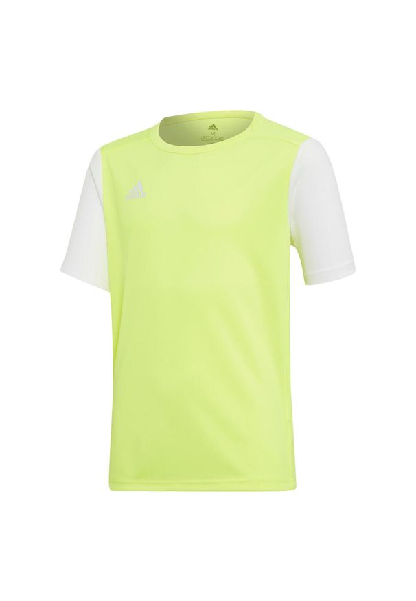 Adidas - Koszulka piłkarska dla dzieci adidas Estro 19 Jersey JUNIOR. Kolor: zielony, żółty, wielokolorowy. Materiał: jersey. Sport: piłka nożna