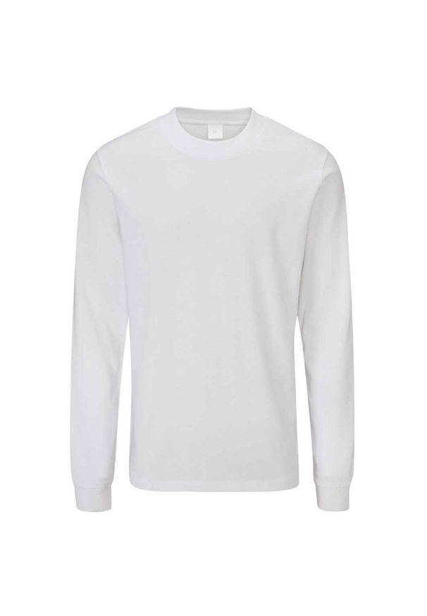 MANTIS - Koszulka Z Długim Rękawem Dla Dorosłych Unisex Essential Heavyweight. Kolor: biały. Długość rękawa: długi rękaw. Długość: długie. Sport: turystyka piesza
