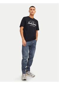 Jack & Jones - Jack&Jones T-Shirt Forest 12247972 Czarny Standard Fit. Kolor: czarny. Materiał: bawełna, syntetyk