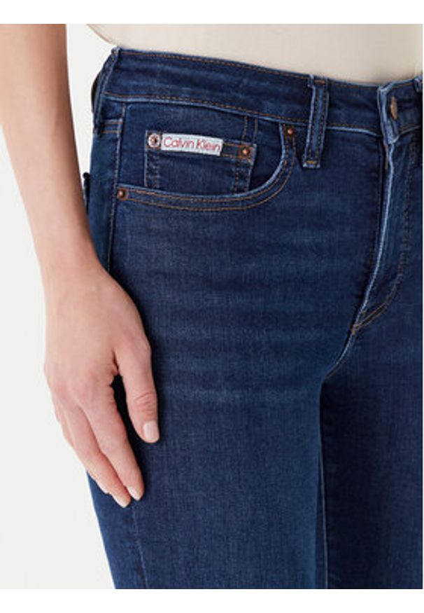 Calvin Klein Jeans Jeansy LV047B772G Granatowy Skinny Fit. Kolor: niebieski