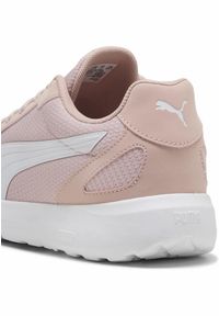 Puma - Damskie sneakersy SOFTRIDE Cosmic PUMA Rose Quartz White Pink. Kolor: biały, różowy, wielokolorowy. Materiał: skóra, syntetyk, nubuk. Szerokość cholewki: normalna