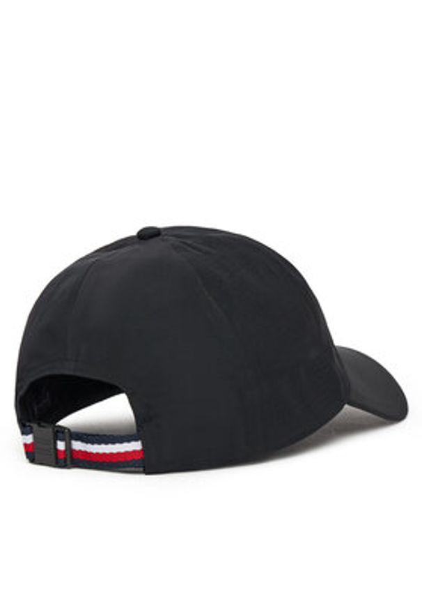TOMMY HILFIGER - Tommy Hilfiger Czapka z daszkiem Corp Perforated 6 Panel AM0AM13429 Czarny. Kolor: czarny. Materiał: poliester, materiał