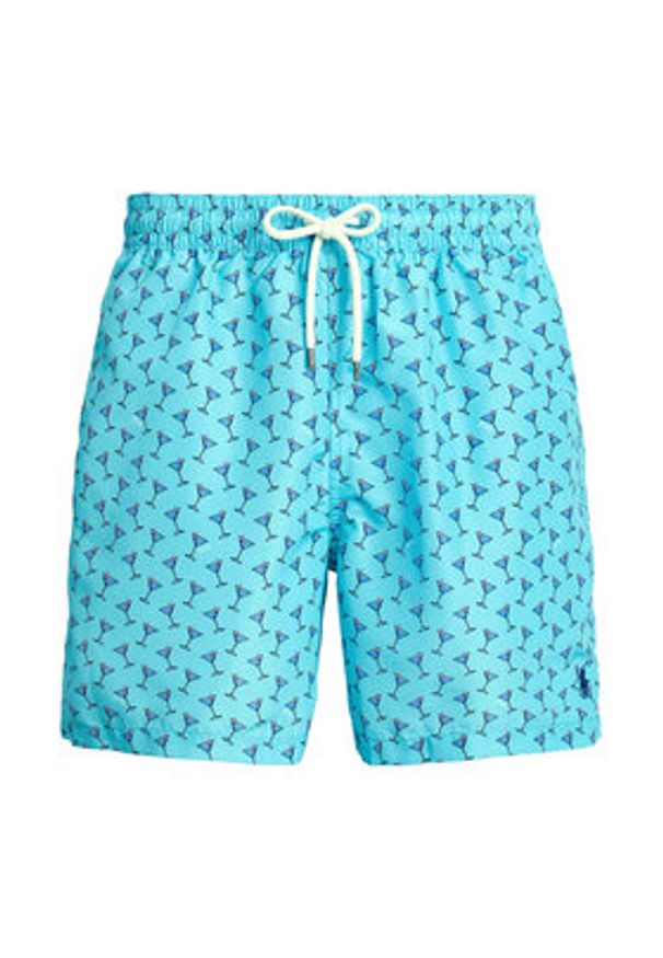 Polo Ralph Lauren Szorty kąpielowe 710963824001 Błękitny Classic Fit. Kolor: niebieski. Materiał: syntetyk