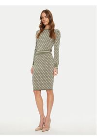 Guess Spódnica ołówkowa W4BD53 Z37K0 Zielony Regular Fit. Kolor: zielony. Materiał: wiskoza #4