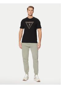 Guess T-Shirt Z5RI03 I3Z14 Czarny Regular Fit. Kolor: czarny. Materiał: bawełna