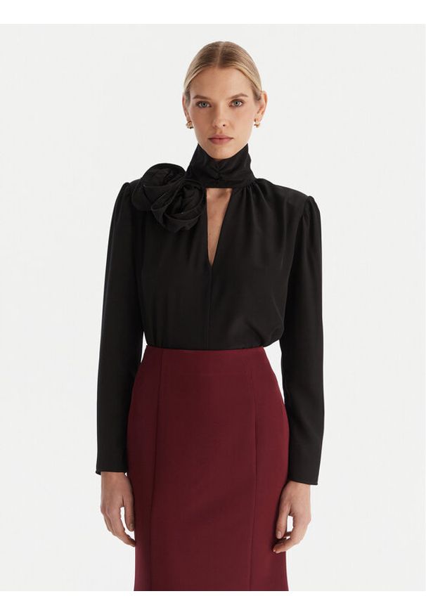 ACCESS FASHION Bluzka 54-2063-171 Czarny Regular Fit. Kolor: czarny. Materiał: syntetyk