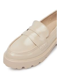 DeeZee Loafersy LE601-2 Beżowy. Kolor: beżowy. Materiał: skóra