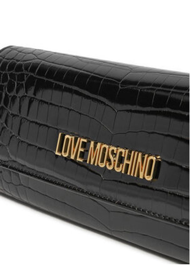 Love Moschino - LOVE MOSCHINO Torebka JC4294PP0LKJ0000 Czarny. Kolor: czarny. Materiał: skórzane