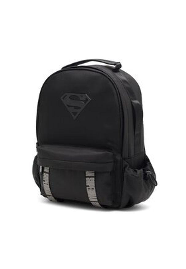 Superman Plecak ACCCS_AW23-63WBSUM Czarny. Kolor: czarny. Materiał: poliester, materiał. Wzór: motyw z bajki