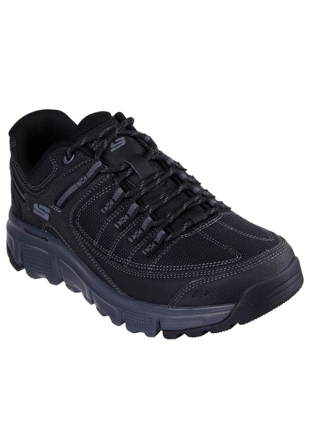 skechers - Buty do chodzenia męskie Skechers Summits At Upper Draft. Zapięcie: sznurówki. Kolor: wielokolorowy, czarny, szary. Materiał: materiał, syntetyk, tkanina. Szerokość cholewki: normalna. Sport: turystyka piesza